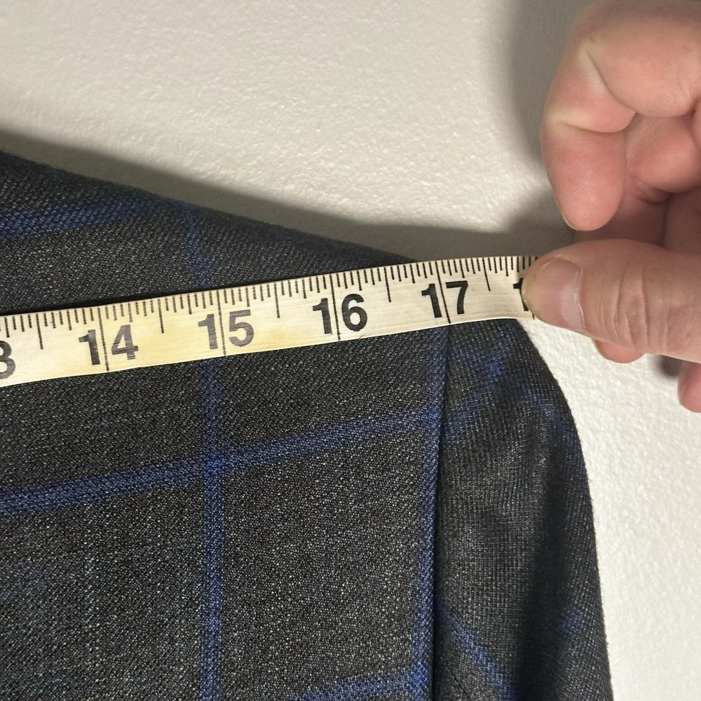 Richards Bespoke Men's Wool Sport Coat Blazer‎ Custom-fit Tailored EUC 36 Short